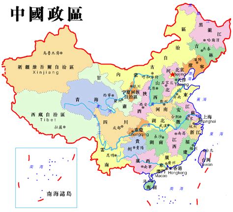 中國地圖簡稱|中國各省區別稱列表